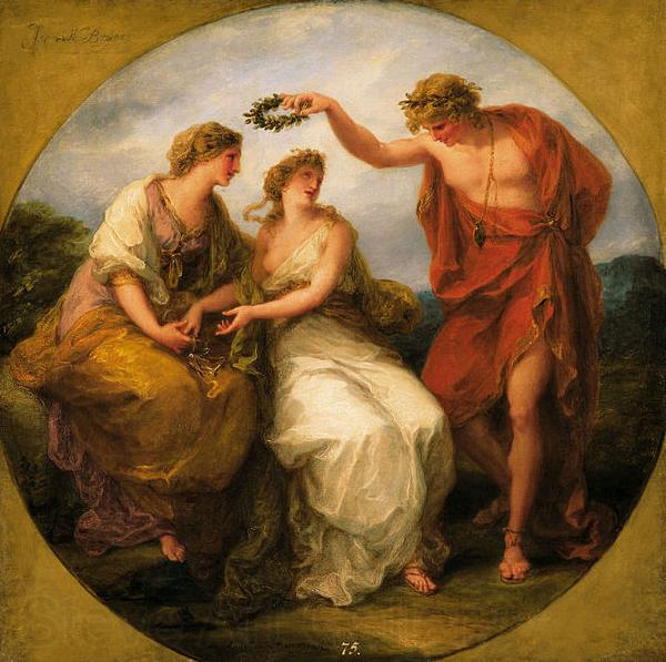 Angelica Kauffmann Beauty Directed by Prudence, Wreathed by Perfection Germany oil painting art